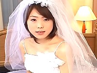 Asian bride is hijacked and assfucked by two big guys before the wedding