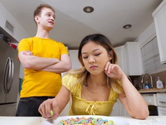 Find-Best-Asian.com presents: Naughty asian room-mate lulu chu knows how to pleasure a fat rod