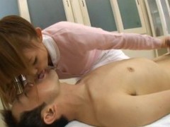 Find-Best-Asian.com presents: Kinky asian nurse yuu konishi takes a large dick in her hands
