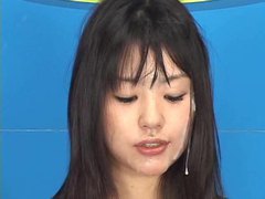Find-Best-Asian.com presents: Shocked tv weathergirl facial on live tv
